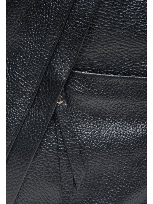 Carla Ferreri SS22 CF 1625 Black Leather Bag - Image 3