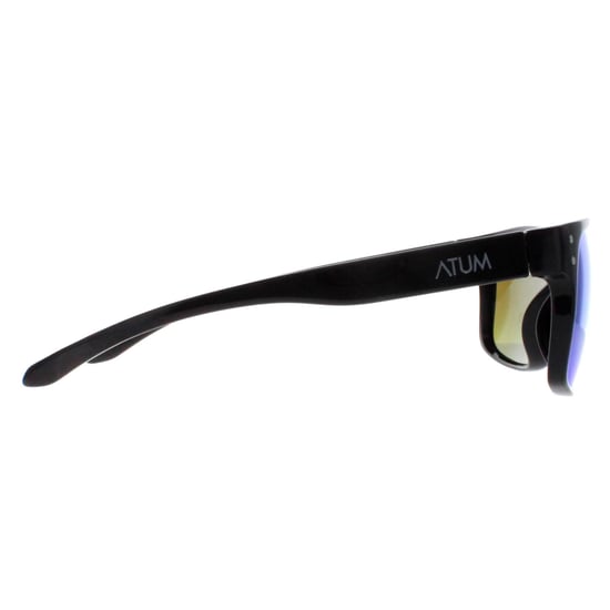 Atum Rectangle Mens Shiny Black Green Mirror Waterhouse