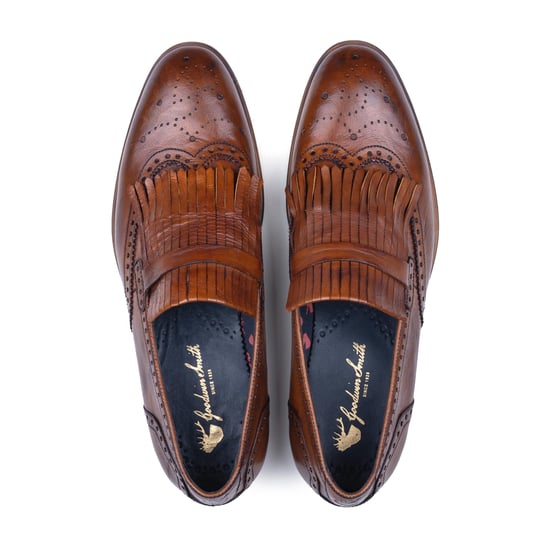 Goodwin Smith Mens Gs Sebastian Tan Fringe Loafer