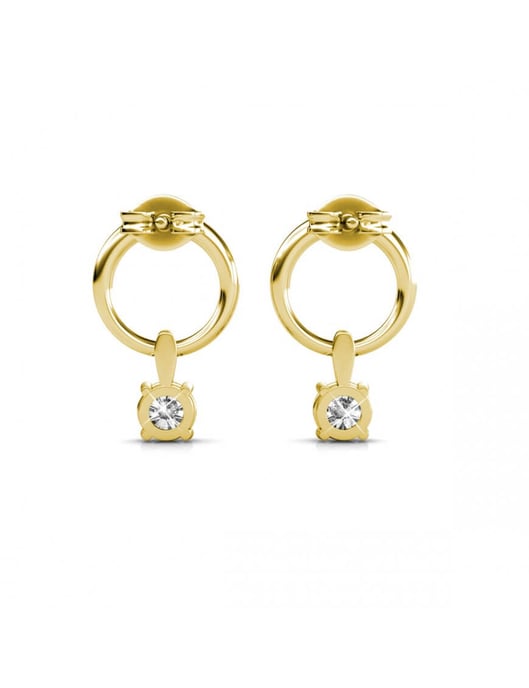 Octavia örhängen - guld och kristall - Image 5