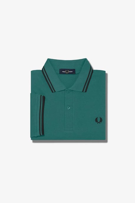 Fred Perry regular fit polo met logo groen - Image 2