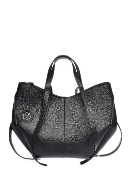 Luisa Vannini Black Leather Bag