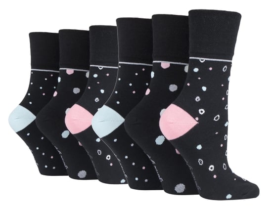 Gentle Grip - 6 Pairs Ladies Gentle Grip Non Elastic Socks - SOLRH219 - Image 1