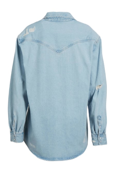 Levi's denim blouse light blue denim
