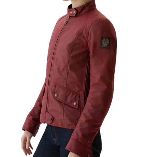 Belstaff Antrim Racing Röd Vaxad Bomullsjacka - Image 3