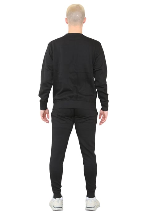 MYT Heren trainingspak met ronde hals en geborduurd logo in zwart - Image 2