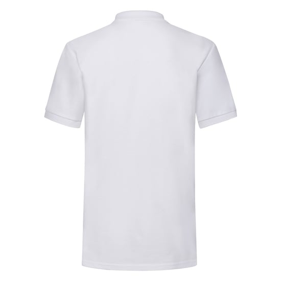 Fruit Of The Loom Heren 65/35 Heavyweight Piqué Poloshirt Korte Mouwen. (Wit) - Image 2