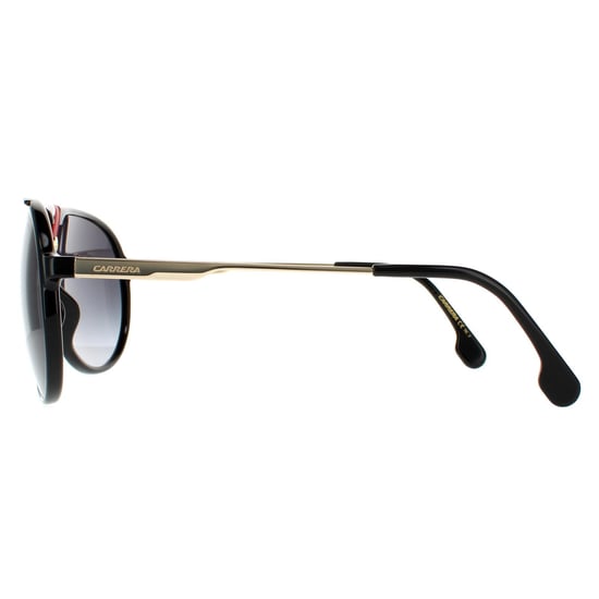 Carrera Aviator Mens Gold Red and Black Grey Gradient  Sunglasses