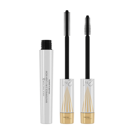 Max Factor Masterpiece 2 in 1 Lash Wow Volume & Length Mascara 7ml - Zwart - Image 2