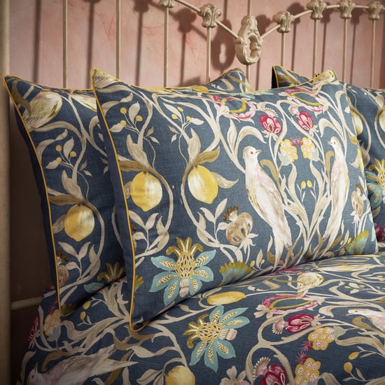 EW by Edinburgh Weavers Liberty Floral Birds Luxury Cotton Pillowcase Pair - Image 1