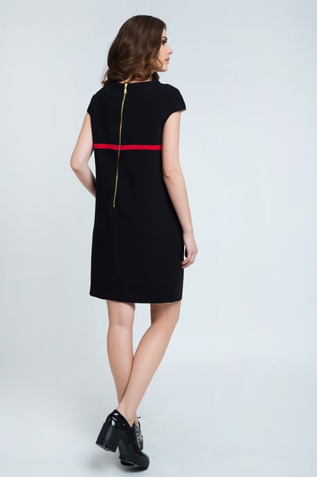 Stripe Detail Sack Dress - Image 4