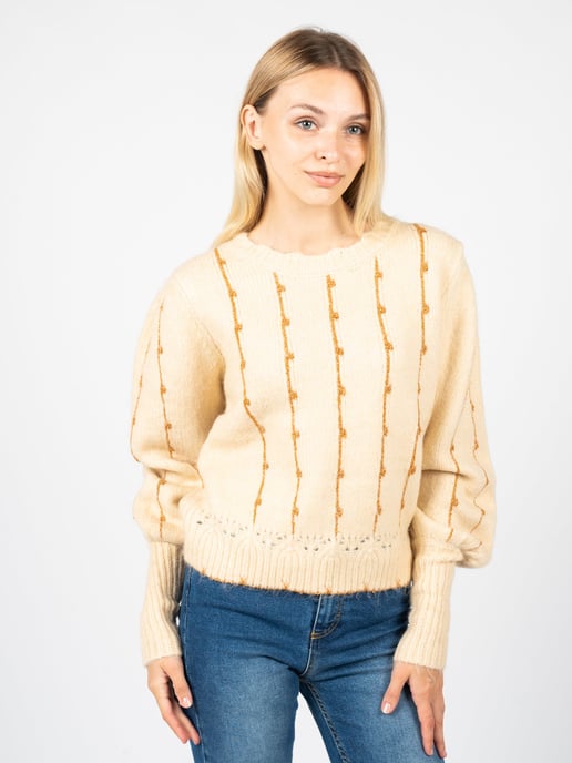 Silvian Heach Pullover Kuina Woman's Beige - Image 3