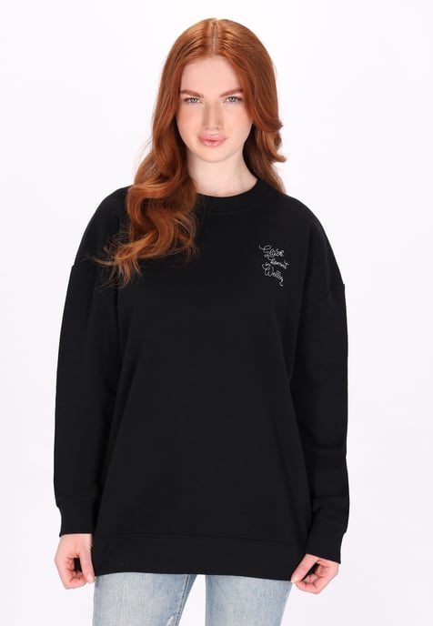 Dreimaster Sweatshirt Dames zwart - Image 3