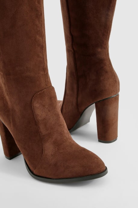 Round Toe Knee High Boots
