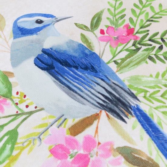 Evans Lichfield Daisy Hill Bluebird Printed Polyester Filled Cushion - Image 4
