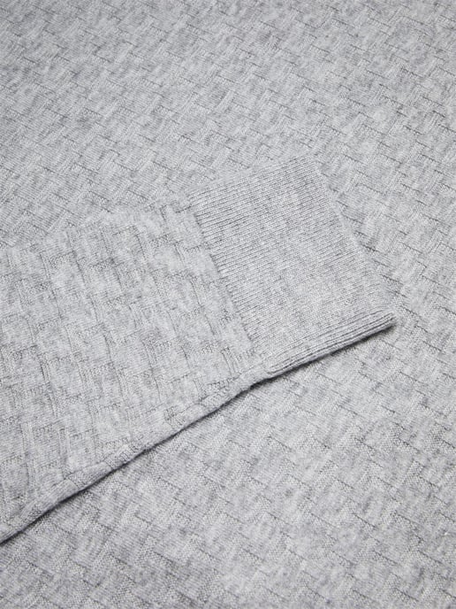Ted Baker gebreid heren poloshirt met lange mouwen - Morar - Image 5