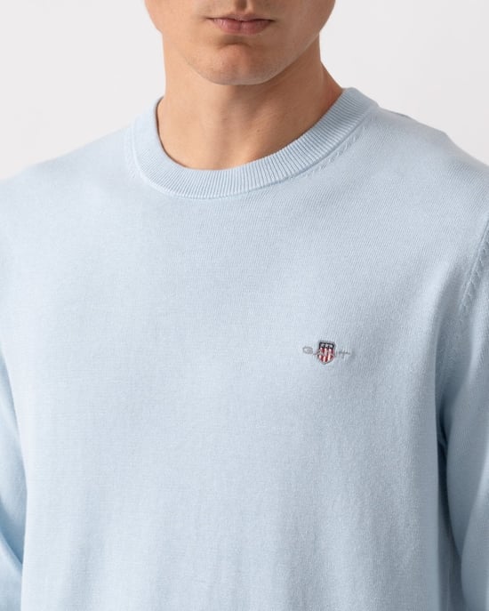 GANT Mens Classic Cotton Crew Neck Jumper - Image 2
