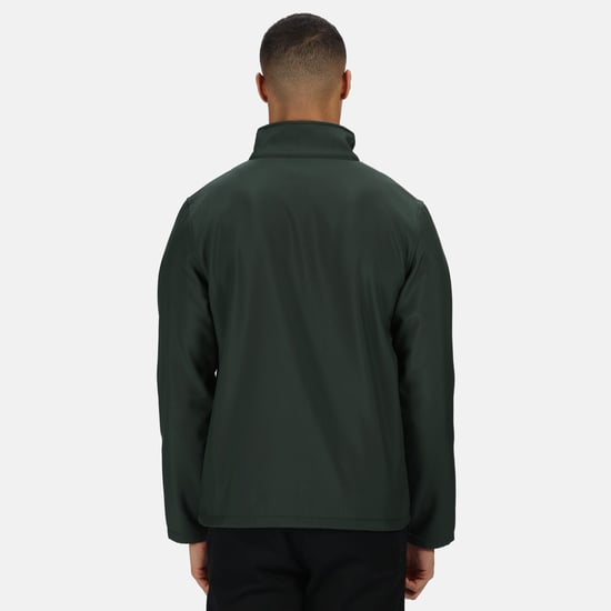 Regatta Standout Mens Ablaze Printable Soft Shell Jacket (Dark Spruce/Black)