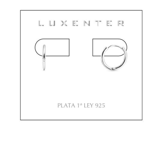 Luxenter Erwe 925 Sterling Silver rodiumpläterade örhängen - Image 4