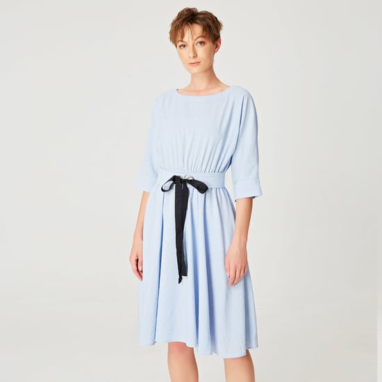 Robe évasée à large ceinture - Image 4