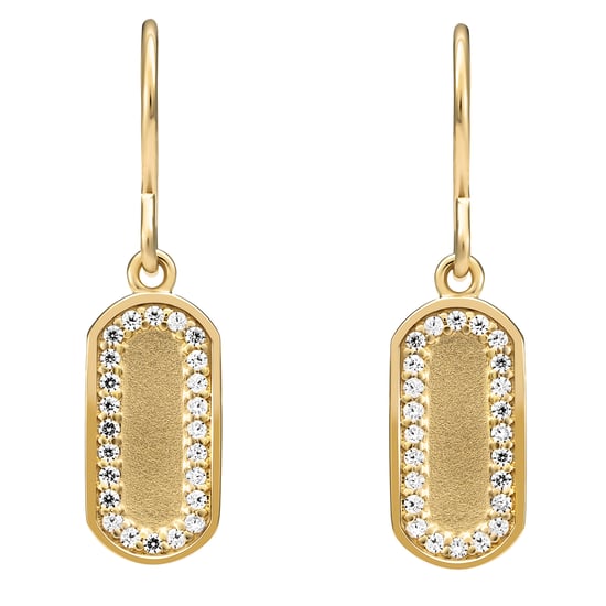 Orphelia 'Malaga' Women's 925 Sterling Silver Drop Earrings - Gold ZO-7573/G - Image 2