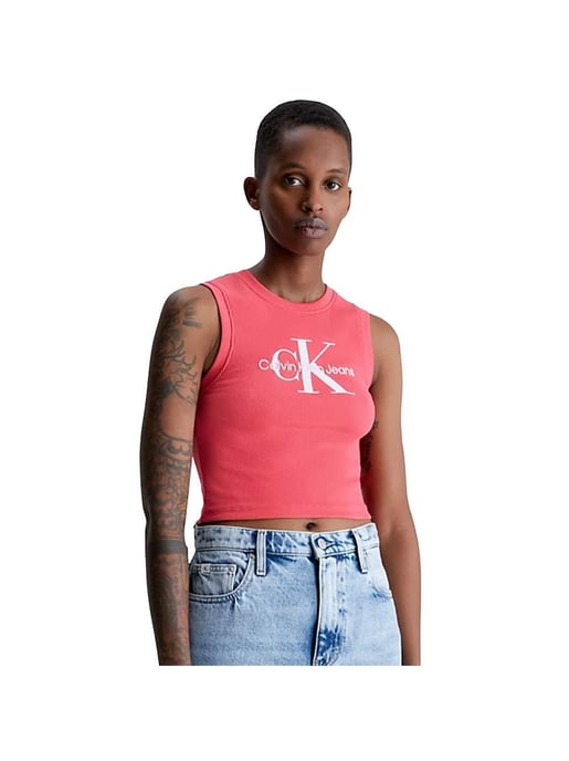 Calvin Klein tanktop met klassiek logo op de voorkant voor dames - Image 2