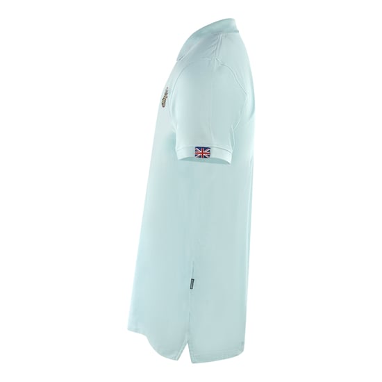 Aquascutum London Crest Light Blue Polo Shirt - Image 3
