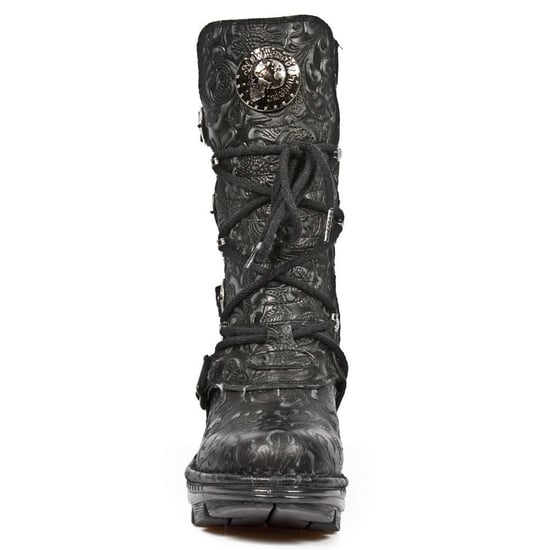 New Rock Ladies Floral Gothic Leather Boots- NEOTR005-S25