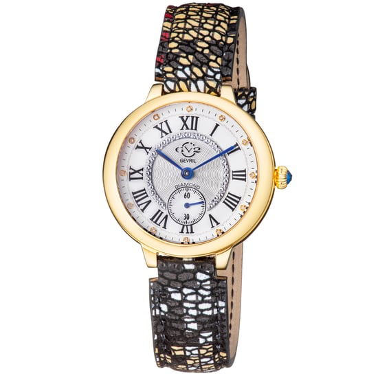 GV2 Rome Women's Silver Dial Yellow Gold Swiss Quartz Watch - Image 1