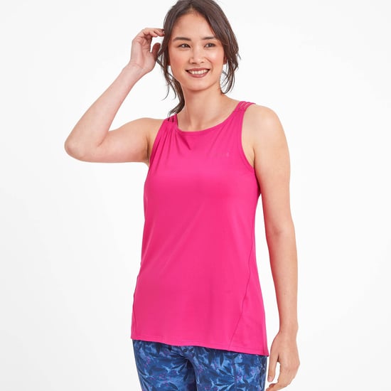 Langan Womens Tech T-Shirt Vibrant Pink