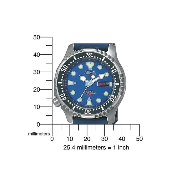 Citizen Promaster Marine Men's Blue Watch NY0040-17LE - Image 3