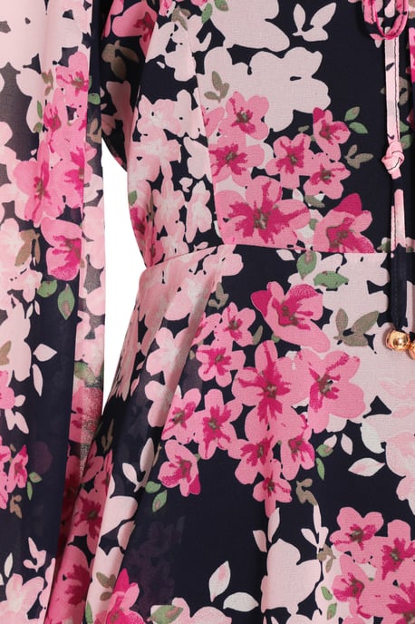 Pink Floral Tiered Playsuit