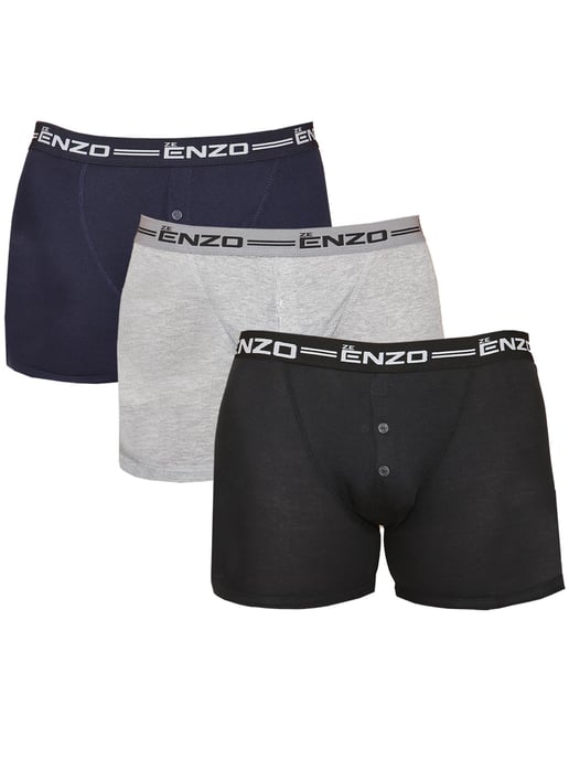 Enzo | Mens Boxers 3 Pack Assorted - Image 2