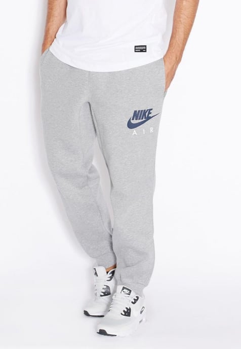 Nike Air AW77 Mens Fleece Joggers Grey - Image 1