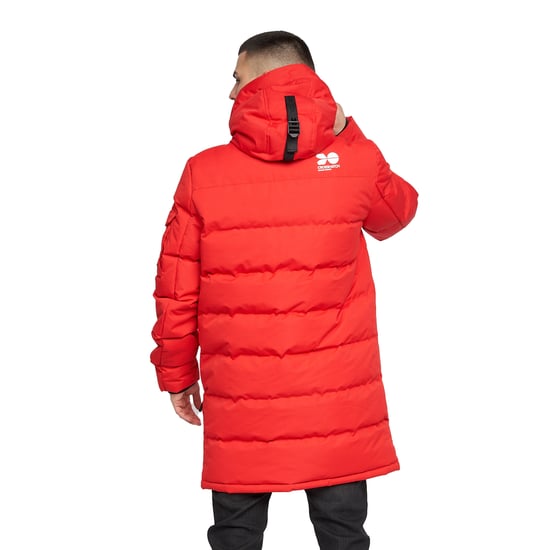 Crosshatch Mens Milwaka Long Padded Jacket (Red)