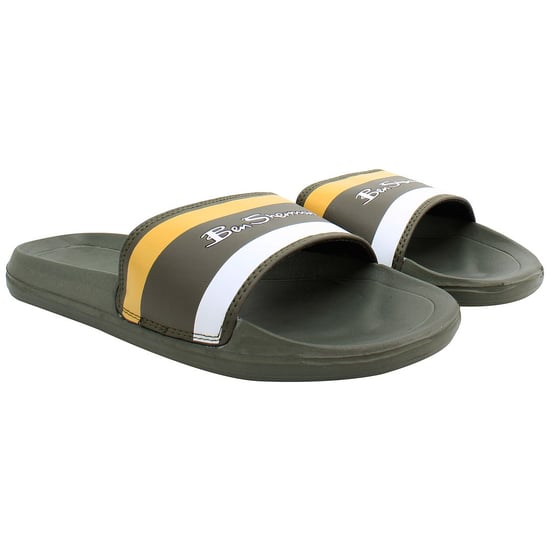 Ben Sherman Sidney Mens Green Flip-Flops - Image 1