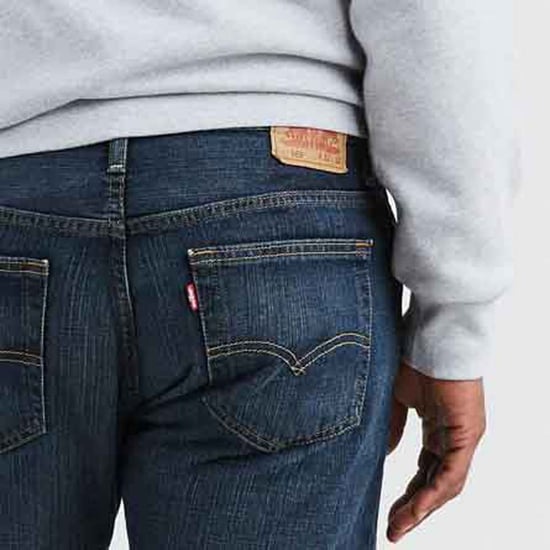 Men's Levis 569 Loose Straight Dark Chipped Jeans in Dark Blue