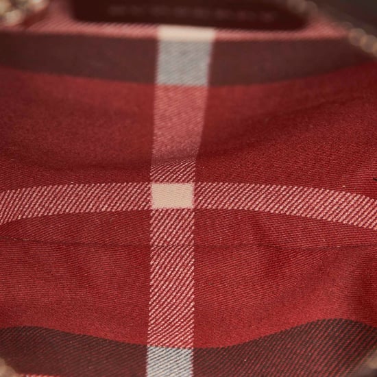 Vintage Burberry Canvas Crossbody Bag White - Image 5