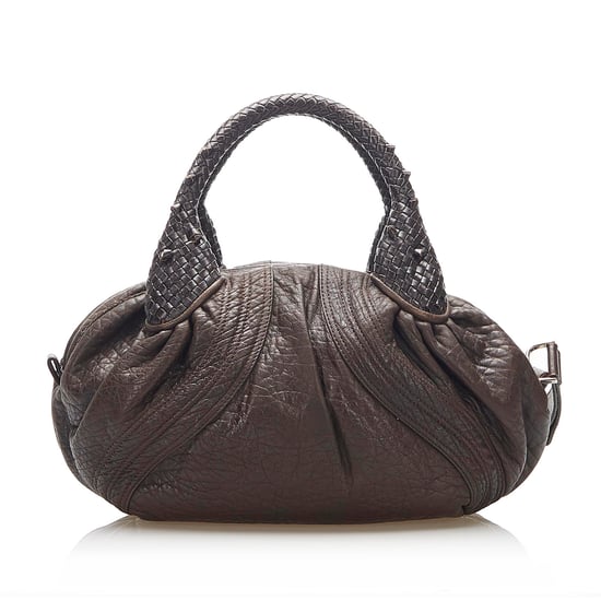Vintage Fendi Spy Leather Handbag Brown - Image 3
