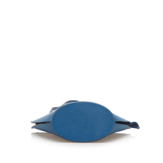 Vintage Louis Vuitton Epi Saint Jacques GM Long Strap Blue - Image 4