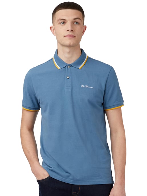 Ben Sherman heren poloshirt met stippen - Image 1