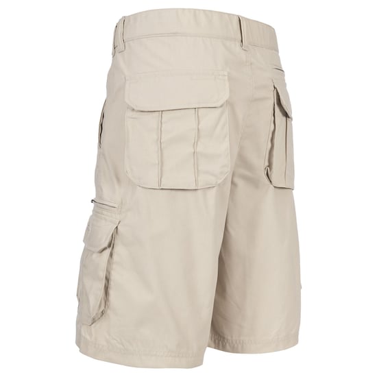 Trespass Mens Gally Water Repellent Hiking Cargo Shorts (Sandy) - Image 2