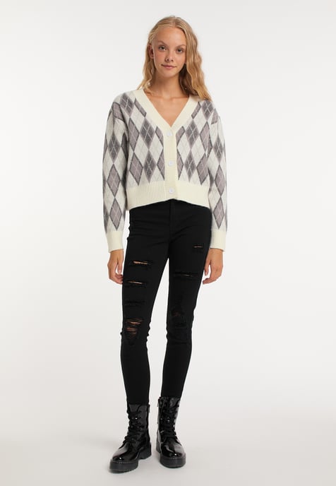 Mymo Vest Blonda Dames Wol Wit Veelkleurig - Image 2