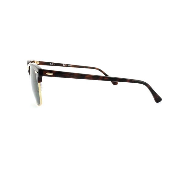 Ray-Ban Solglasögon Clubmaster 3016 990/58 Röd Havana Grön Polariserad Stor - Image 3
