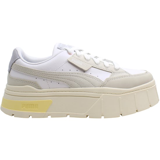 Puma Mayze Stack Luxe Womens White Trainers - Image 5