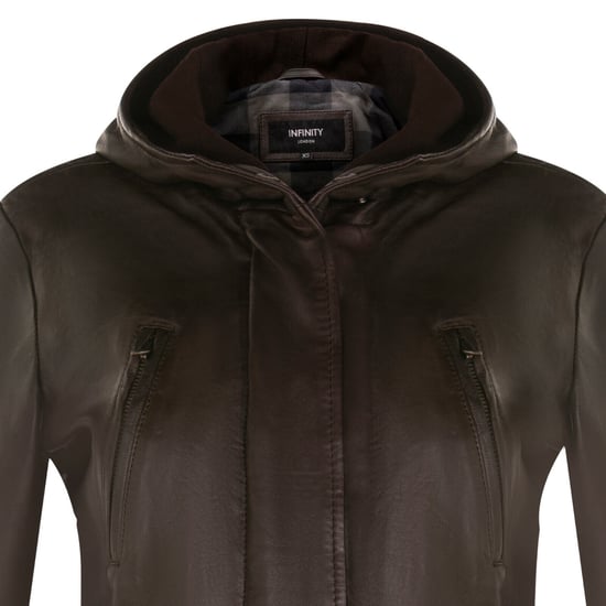 Medium length women's parka jacket with hood - Oakengates