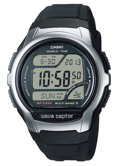Casio Wave Ceptor Men's Black Watch WV-58R-1AEF - Image 1