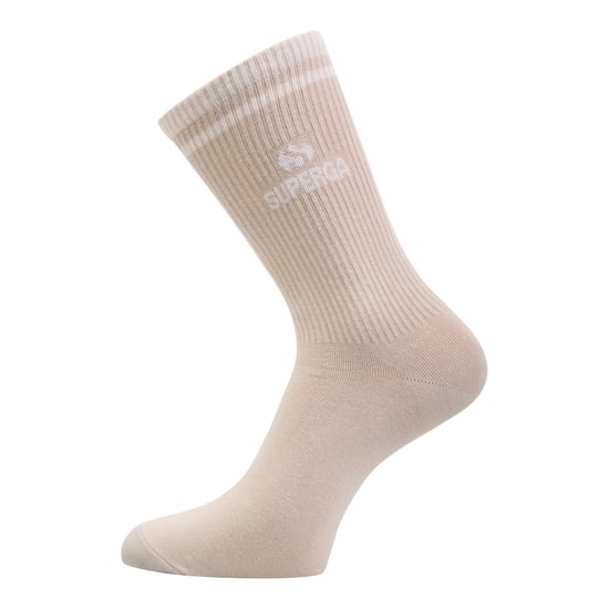 Superga Unisex Adult Ribbed Knitted Socks (Pack of 3) (Peach/White/Tan) - Image 2