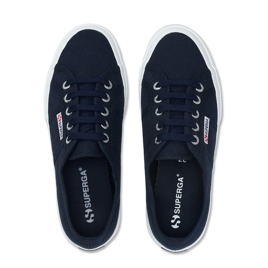 Superga Unisex Adult 2750 Cotu Classic Vegan Trainers (Navy/White) - Image 4