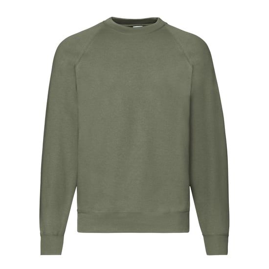 Fruit of the Loom Heren Klassiek 80/20 Raglan Sweatshirt (Klassieke Olijf) - Image 1